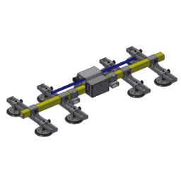 VCUUM MANIPULATORS FOR FORKLIFT - MANIPULATION WITH STEEL PLATES